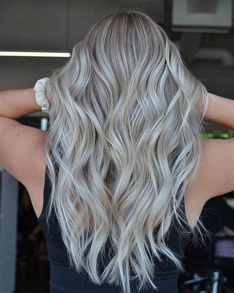 platinum blond balayage